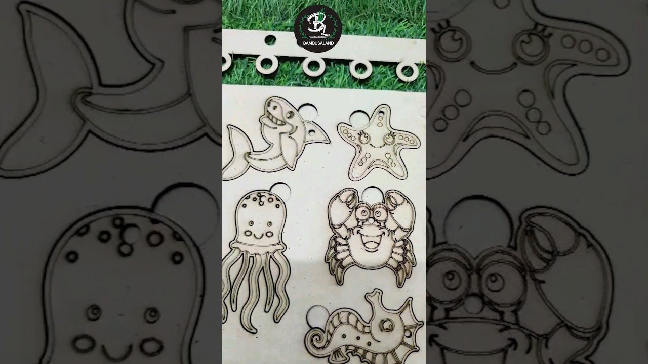 "Crafting fun with MDF acrylic cutouts! 