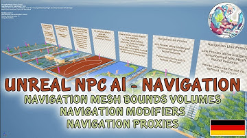 Unreal NPC AI 101 - NPC Navigation mit Nav Mesh Bounds, Nav Modifiers, Nav Areas und Nav Proxies