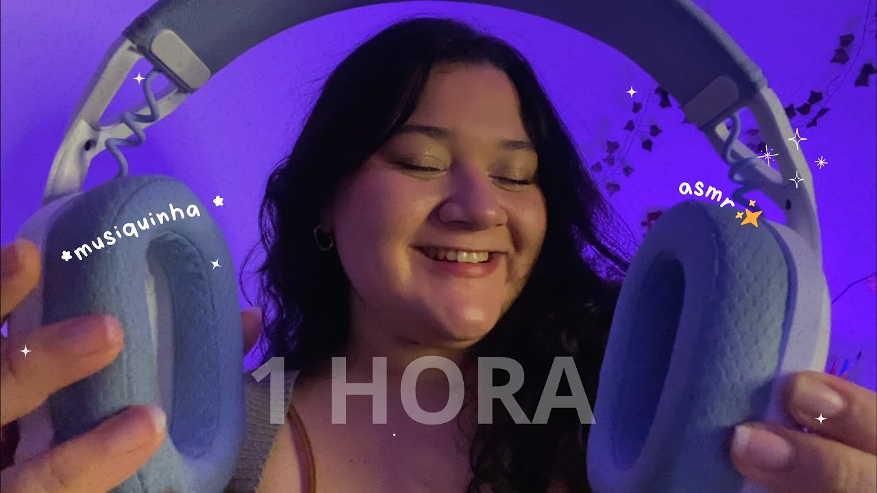 ASMR | 1 HORA PARA PESSOAS CANSADAS DE BARULHO (cafuné, sons de chuva e hand movements) 🎧🤍✨