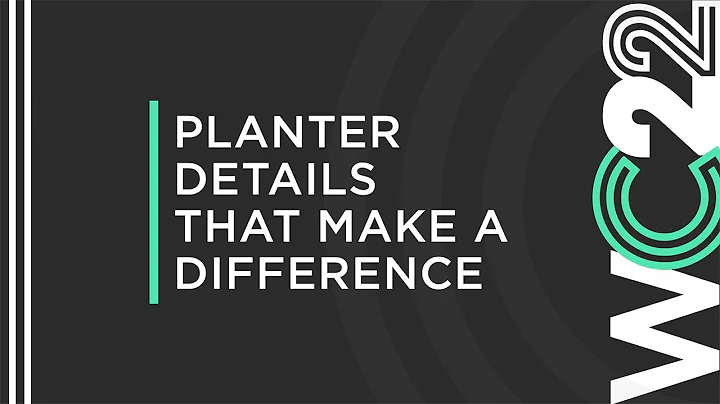Planter Details that Make a Difference | Precision...