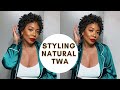 Styling my Short Natural Hair | Taking Box Braids Out After One Month | Faceovermatter