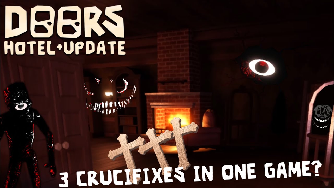3 Crucifixes in One Game? Doors Hotel + Update YouTube