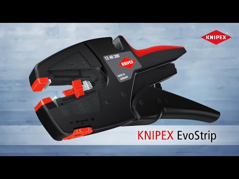 Knipex 12 40 200 automatska klešta za skidanje izolacije 200 mm - video 9