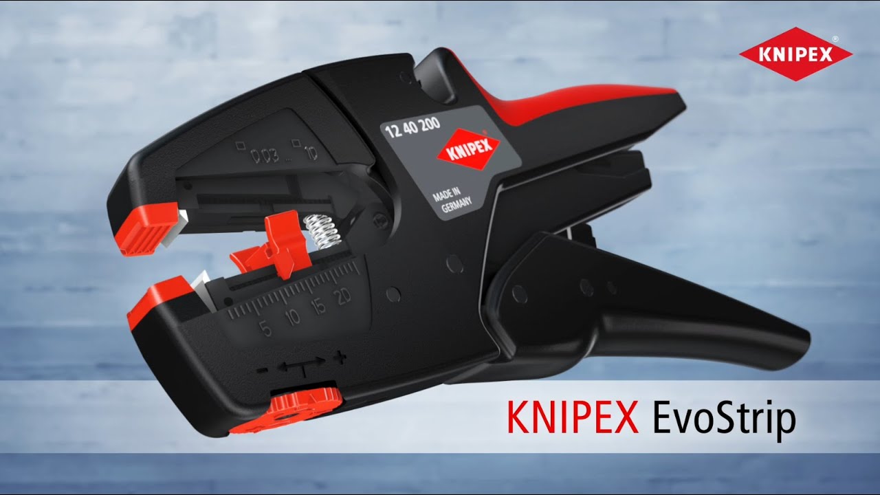 KNIPEX EvoStrip (12 40 200) - makes automatic stripping faster, more precise and easier