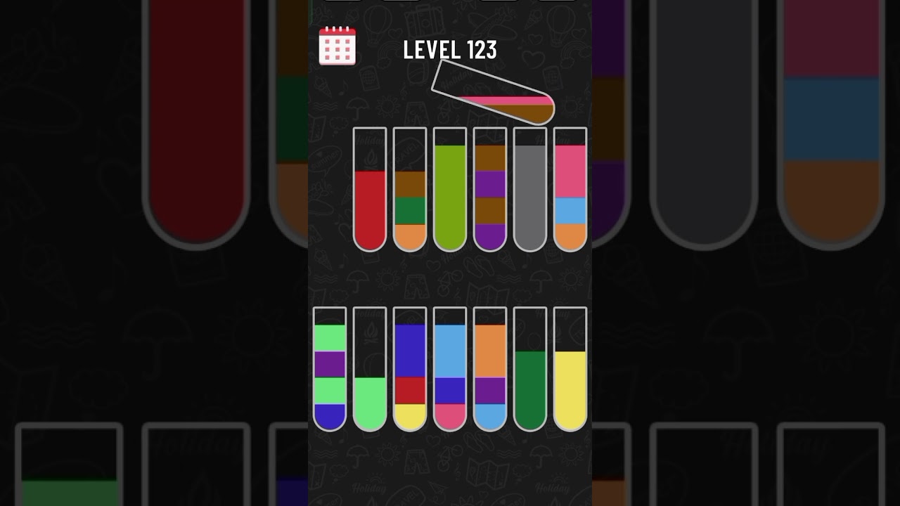 Water colour sort puzzle Level 123 