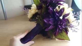 Here, I will show you how to create your own wedding bouquet, whether they are fake flowers or real ones. You can use real flowers, 