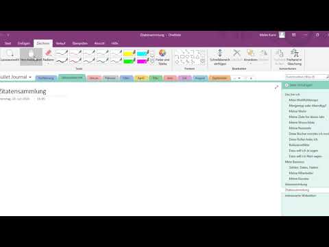 Effizient arbeiten mit OneNote - So erstellen Sie ein Bullet Journal