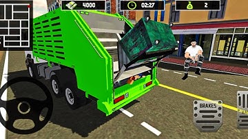 Garbage truck driver 2020 : Android gameplay - real Trash cleaner 2021  #2