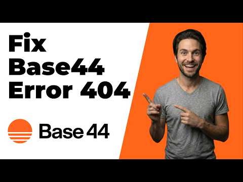 Fix Base44 Error 404 (Quick Troubleshooting Guide)