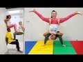 GYMNASTICS CHALLENGE!! Acrobatics & Tricks