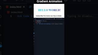 Gradient Text Animation | Pure CSS Tutorial