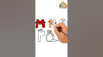 Learn to Draw Alphabet Lore(A-Z) UpperCase - Drawing and Coloring Tutorial for Kids