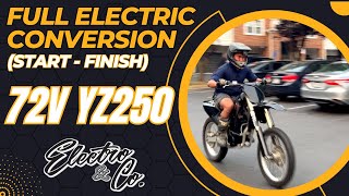 FULL 72V YZ250 Electric Dirt Bike Conversion E&C QS138 V3 Kit Installation