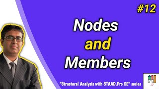 # 12 - Nodes and Members in STAAD.Pro
