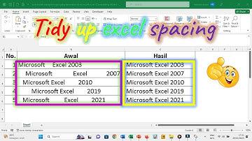 cara mudah merapikan spasi yang berantakan di microsoft excel