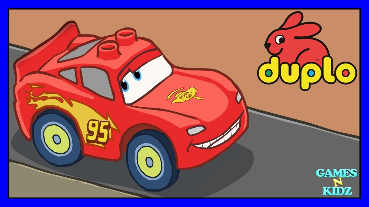 Disney Cars Lightning McQueen - Color/Painting Games - Lego Duplo  Playground Game For Kids - YouTube