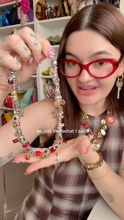 Pandora necklace tour!!! ❤️⭐️ #pandora #pandoranecklace #pandoracharms #pandoracollection #jewellery