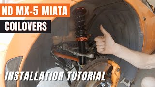 How to Install and Setup Coilovers Properly - ND MX-5 Miata