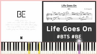 BTS(방탄소년단) - Life Goes On / 피아노 커버 / 피아노 악보 / Piano Cover / Piano Tutorial screenshot 3