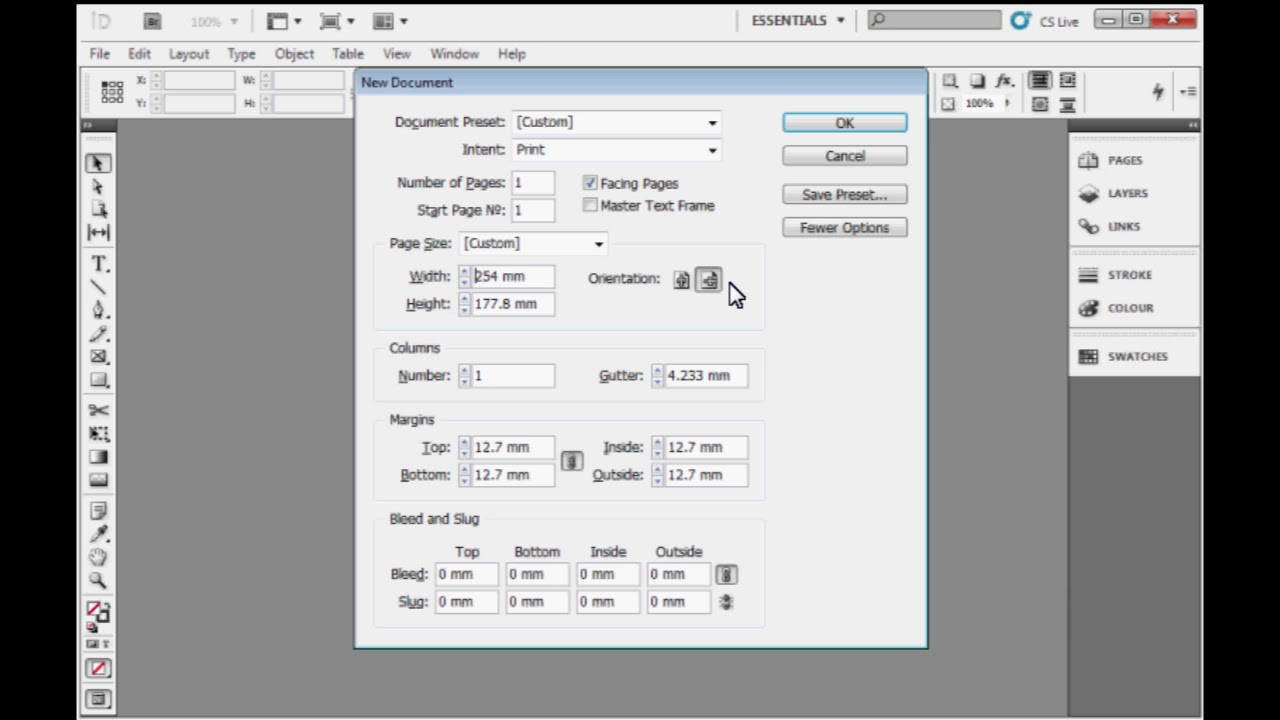 Adobe InDesign Sinhala Tutorials 02 - Creating new document & Page ...