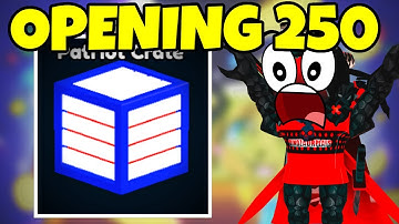 OPENING 250 Patriotic Crates in Roblox Mining Simulator 2