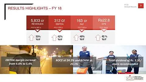Security & Intelligence Services India Ltd Investor & analyst presentation May 2018