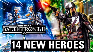 All 14 NEW LightSide Heroes Added From This Mod To Star Wars Battlefront 2! (Battlefront 2)