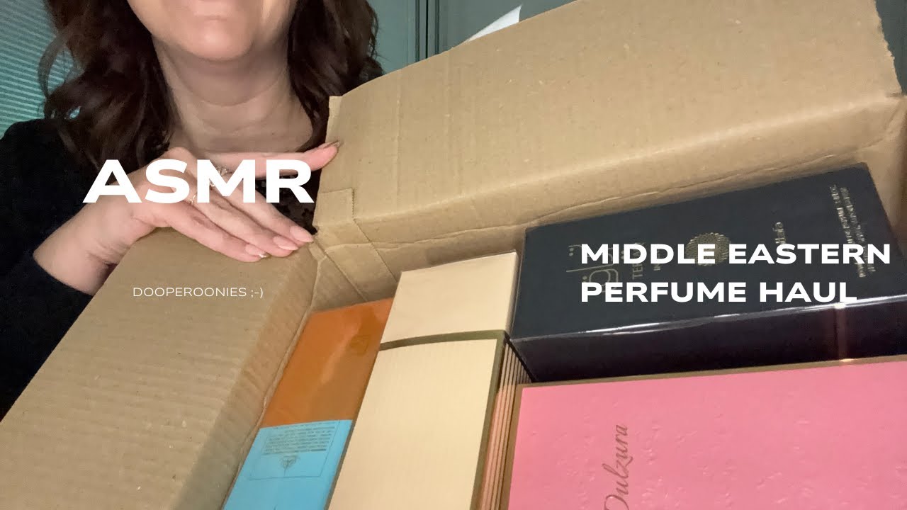 ASMR Perfume haul, middle eastern perfume gems 🌟