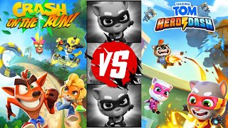 Crash Bandicoot On The Run Vs Talking Tom Hero Dash | Bandicoot | Heroes | Gameplay FHD screenshot 4
