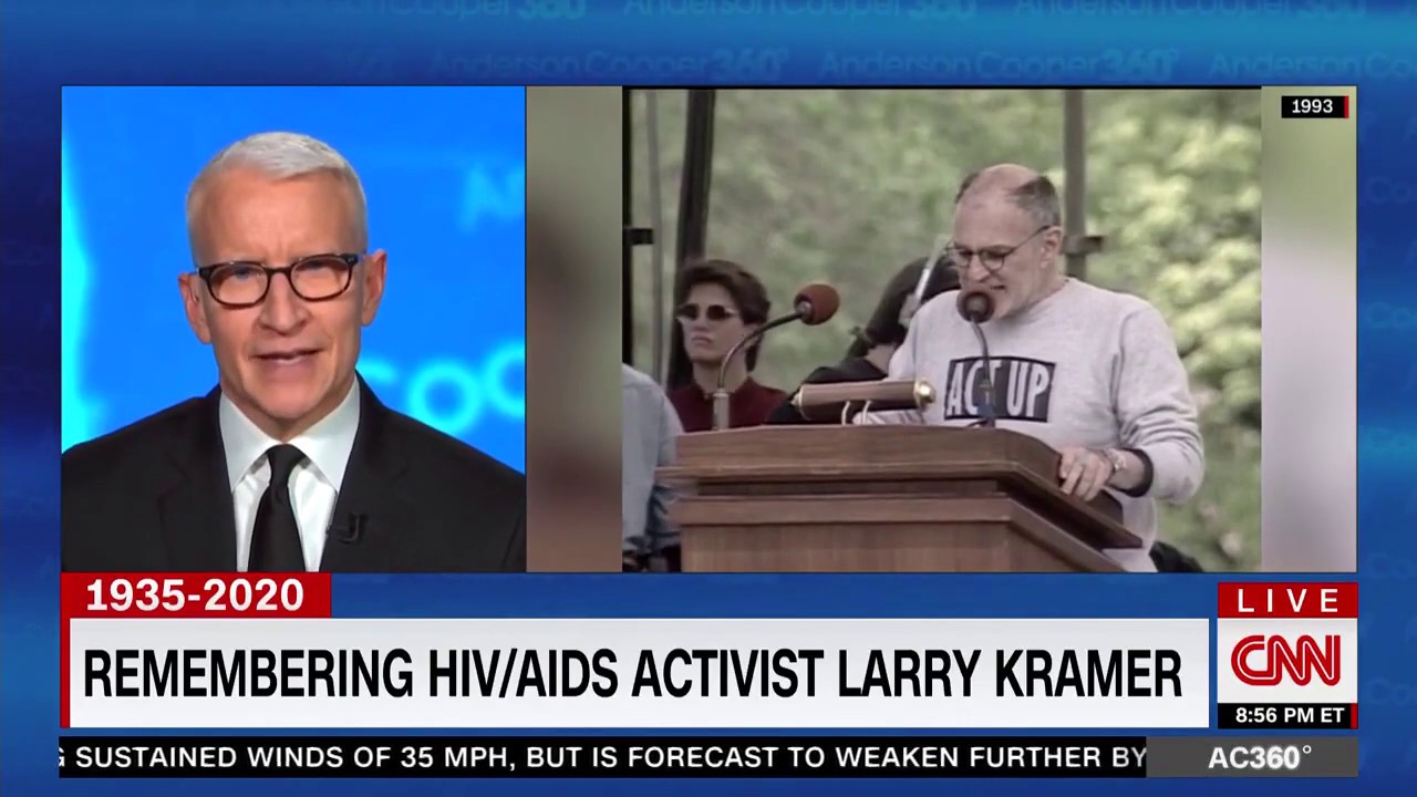 CNN AC360 ANDERSON ON LARRY KRAMERS ACTIVIST LIFE 05 27 2020 - YouTube