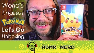 WORLD'S TINGLIEST Pokemon Let's Go ASMR Unboxing! (whispering, tapping, clicking)