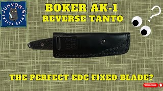 Boker Daily Knives AK1 - Reverse Tanto - Carbon Fiber. The perfect EDC Fixed Blade?