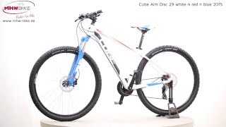 Cube Aim Disc 29 white n red n blue 2015 - Hardtail Mountainbike 29 Zoll