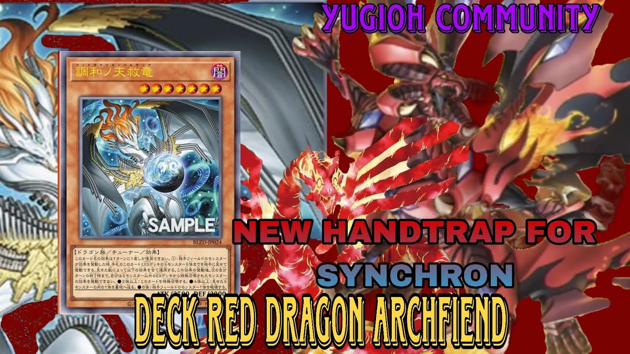 "NEW HandTrap for Synchron//Deck Red Archfiend /Mdpro3/Replay+Decklist