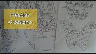 Bible Journaling free printables | 6 designs