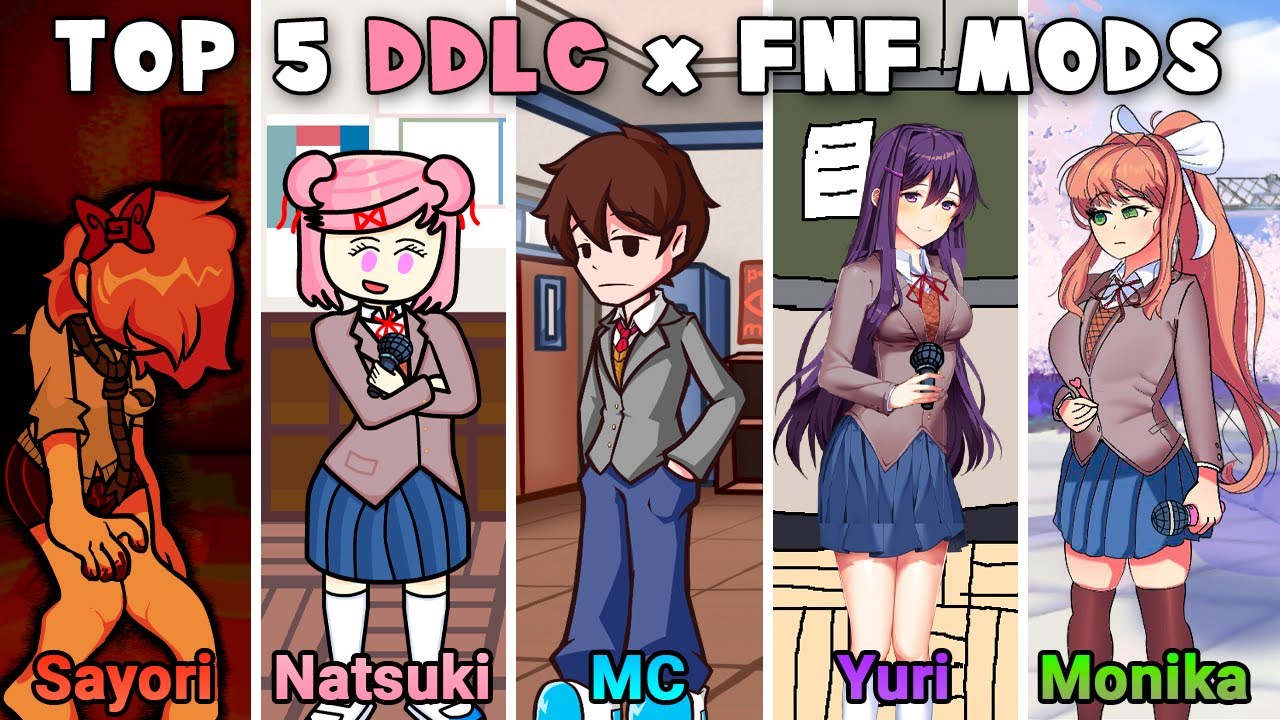 Doki Doki Night Club characters and their favorite DDLC mod series