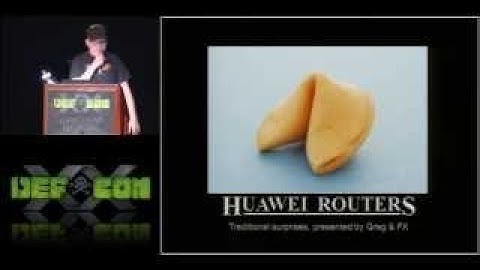DEF CON 20 Hacking Redacted Routers FX, Greg