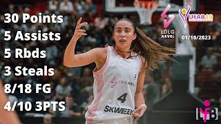 Marine Fauthoux 30 Points vs Angers - LFB 2023-24