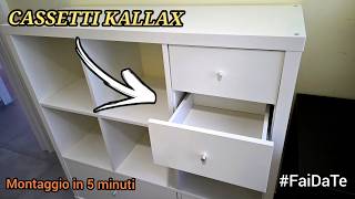 Struttura interna con 2 cassetti per KALLAX | Montaggio in 5 MINUTI ✅ IKEA