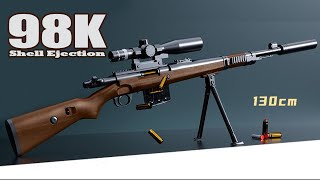 Realistic Toy Gun Kar 98 Shell Ejection Soft Bullet Gun Unboxing