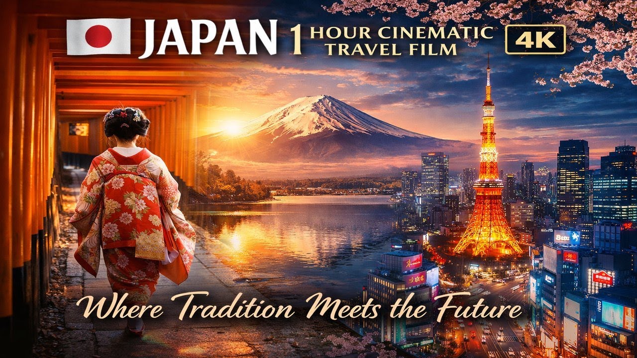 JAPAN | 1 Hour Cinematic Travel Film (4K) | No Voice Over
