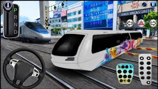 3D Driving Class 🚆 Train Crossing Gameplay | Realistic Metro Driving Simulator | GaMiNg WiTh CaR