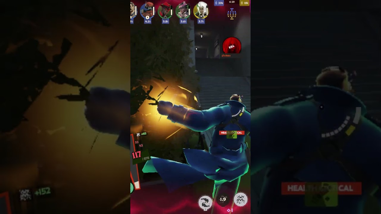 Crazy 1HP clutch in a 1V2