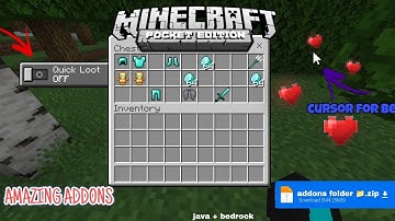 quick loot or mcpe cursor mod 😎💯 working in bedrock + java 🤩media fire link download