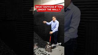 What happens if you shoot this wall inside an indoor gun range? #gunrange