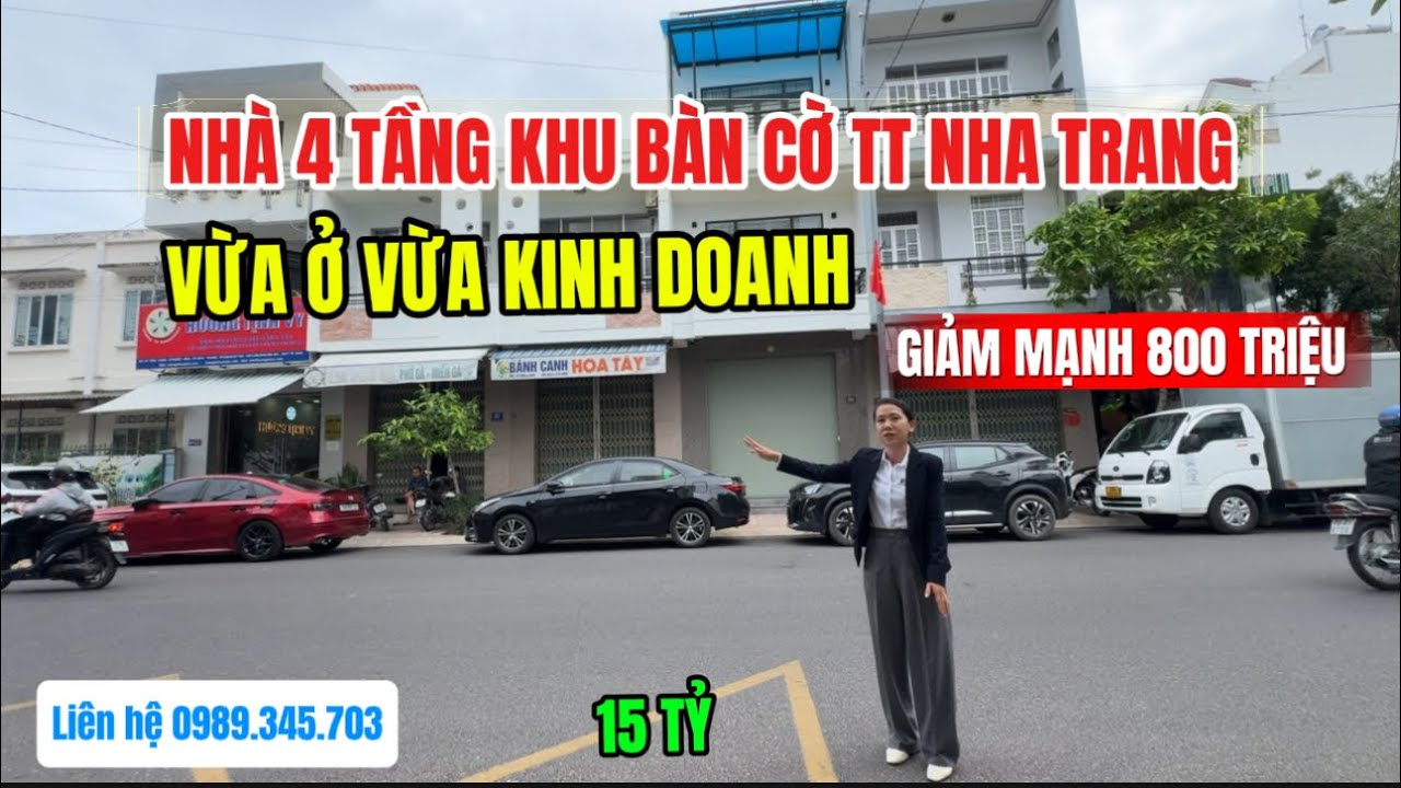 🤩Không còn căn nào khu bàn cờ Trung Tâm Nha Trang giá này gần biển kinh doanh sầm uất 