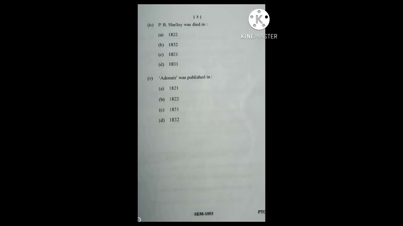 M.A.(second semester)exam 2022 English literature paper first (poetry)APS University Rewa (MP) satna