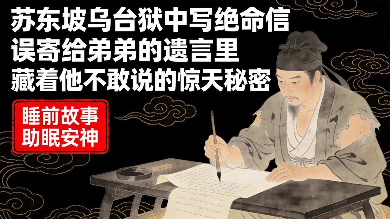 蘇東坡烏臺獄中寫絕命信：誤寄給弟弟的“遺言”裡，藏著他不敢說的驚天秘密！| 安眠故事