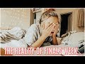 the reality of finals week in college..