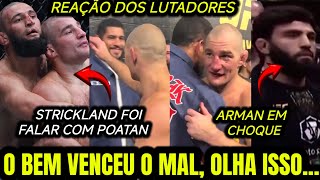 ISSO FOI F*D4! 🚨 OLHA O QUE STRICKLAND FOI FALAR COM POATAN APÓS VENCER KHAMZAT CHIMAEV NO UFC 328